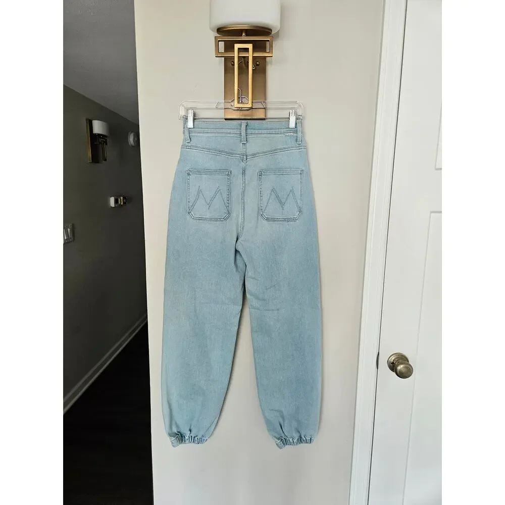 Mother Denim Women's The Wrapper Patch Springy Ankle Jeans Chill Pill Size 26 - Picture 9 of 16